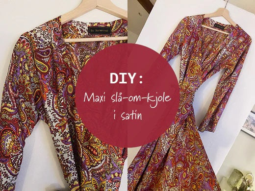 DIY: Förvandla maxikjolen i paisleymönstrad satin med gulddetaljer