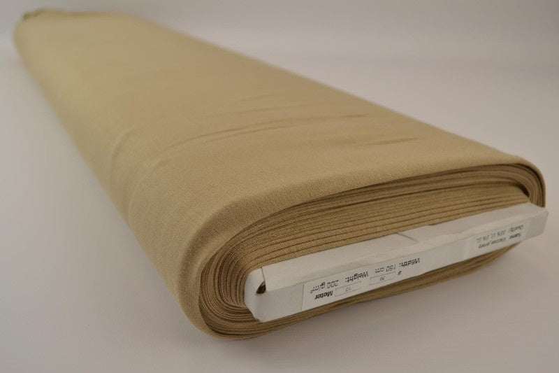 Mörk beige viskosjersey – mjuk, andningsbar & elastisk (bild 2 av 4)