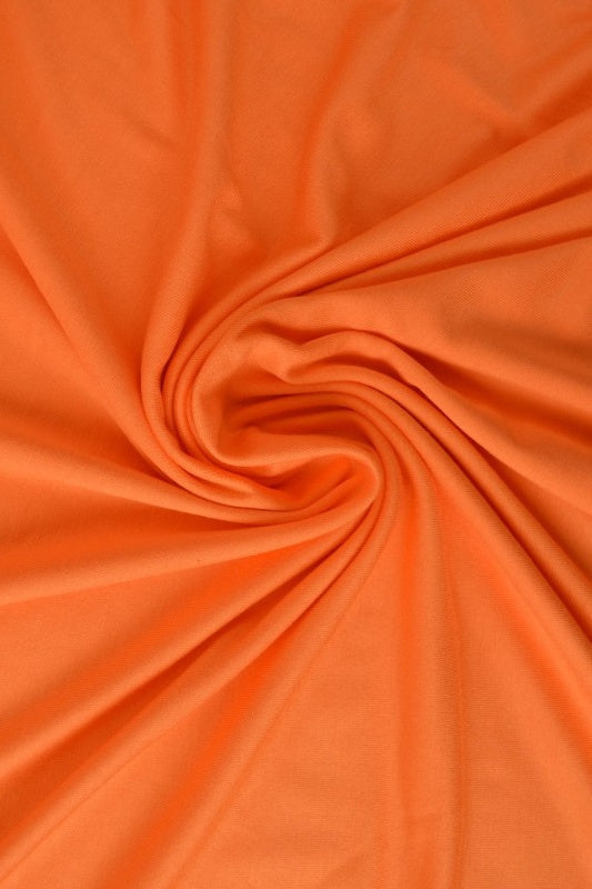 Orange viskosjersey – mjuk, andningsbar & elastisk (bild 1 av 4)