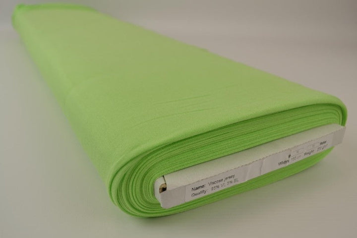 Lime grön viskosjersey – mjuk, andningsbar & elastisk (bild 2 av 4)