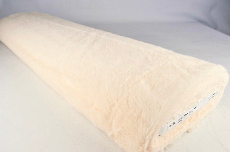 Champagne mjuk plysch – 10 mm lugg & tvärsgående stretch (bild 2 av 5)