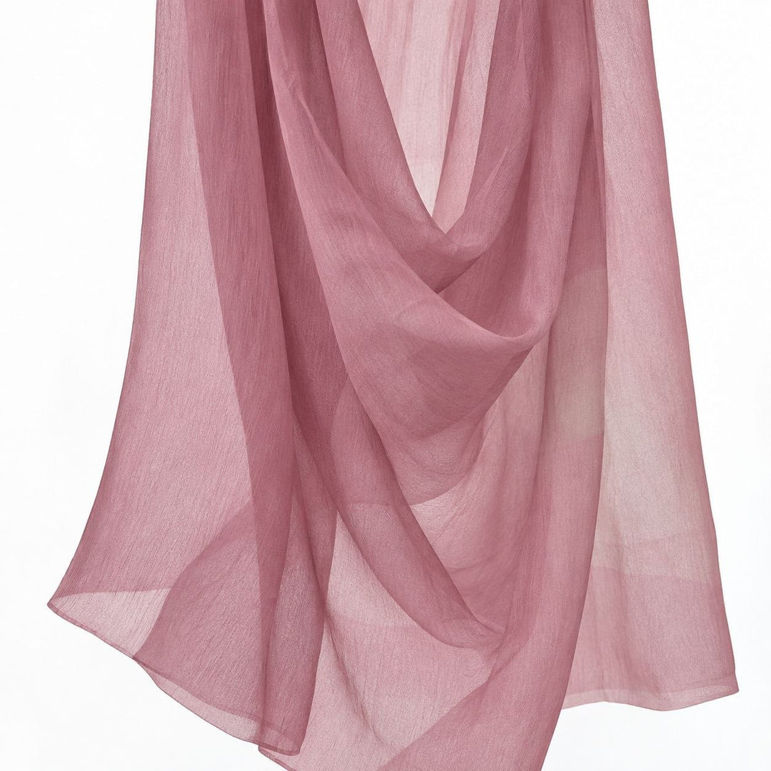 DAMMIG ROSA SIDENCHIFFONG - 130 CM BRED – 2. SORTERING