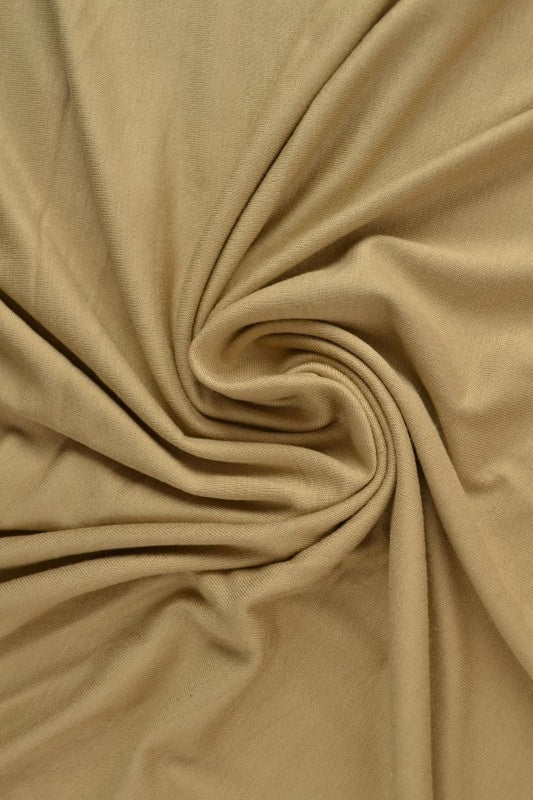 Mörk beige viskosjersey – mjuk, andningsbar & elastisk (bild 1 av 4)