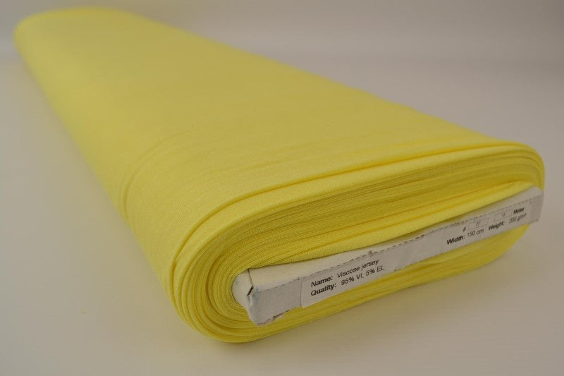 Ljus gul viskosjersey – mjuk, andningsbar & elastisk (bild 2 av 4)