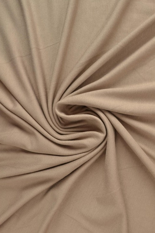 Taupe viscose jersey tyg med stretch (bild 1 av 4)