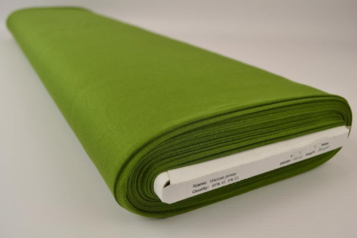 Mosgrön viscose jersey tyg med stretch (bild 2 av 4)