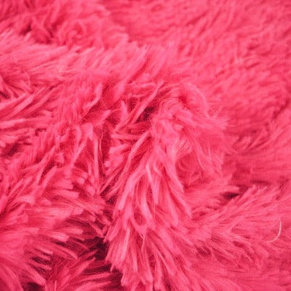 Pink långhårig plysch – 30 mm lugg & tvärsgående stretch (bild 1 av 5)