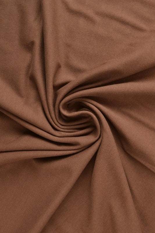 Brun bomullsjersey – naturlig, andningsbar & stretchig (bild 1 av 8)