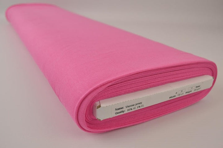 Pink viskosjersey – mjuk, andningsbar & elastisk (bild 2 av 4)