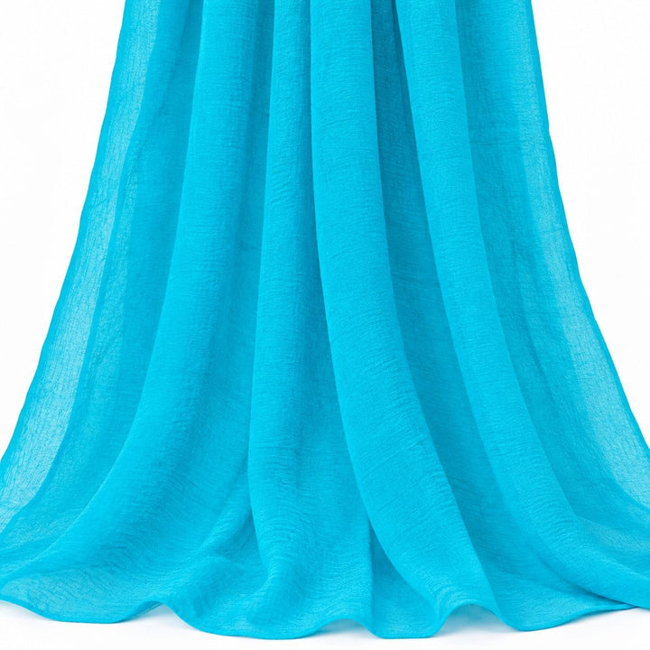 TURKIS SIDENCHIFFONG - 90 CM BRED – 2. SORTERING