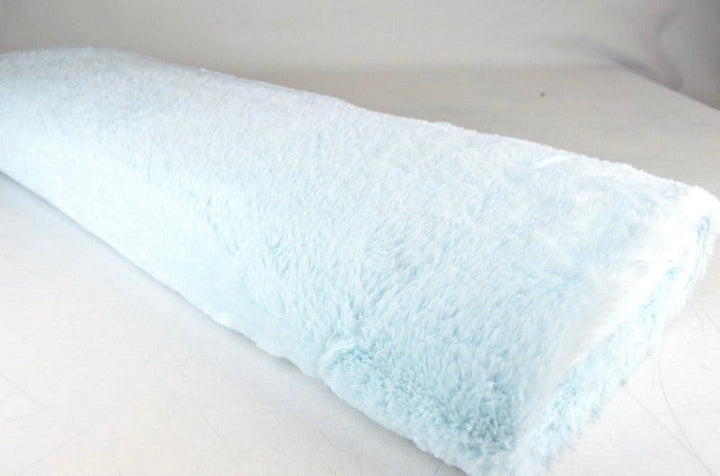 Babyblå mjuk plysch – 10 mm lugg & tvärsgående stretch (bild 2 av 5)