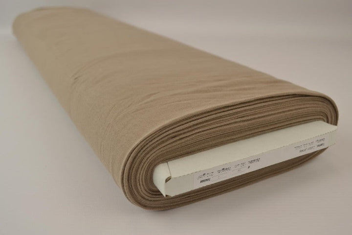 TAUPE BOMULLSJERSEY – NATURLIG, ANDNINGSBAR & STRETCHIG
