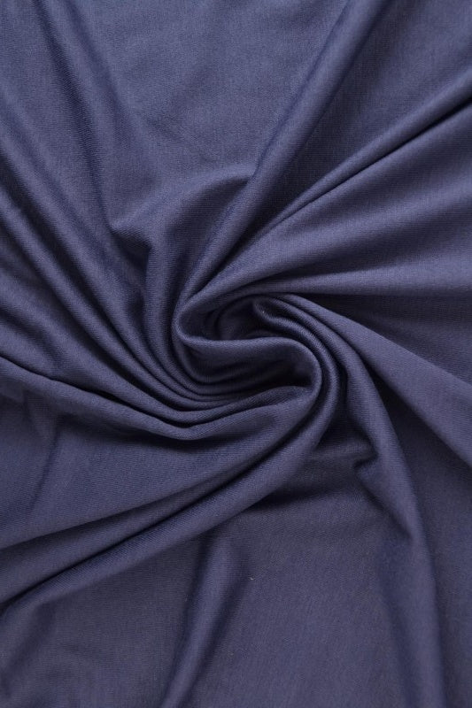 Navy viscose jersey tyg med stretch (bild 1 av 4)