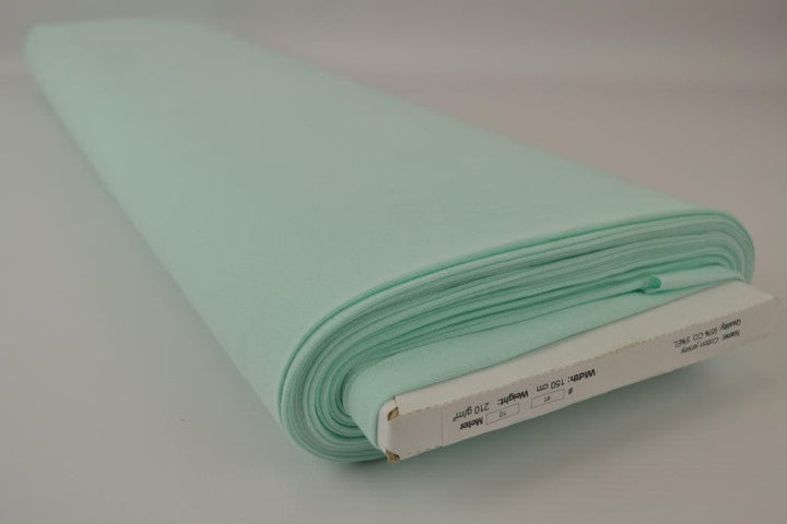 Ljus mint bomullsjersey – naturlig, andningsbar & stretchig (bild 2 av 8)