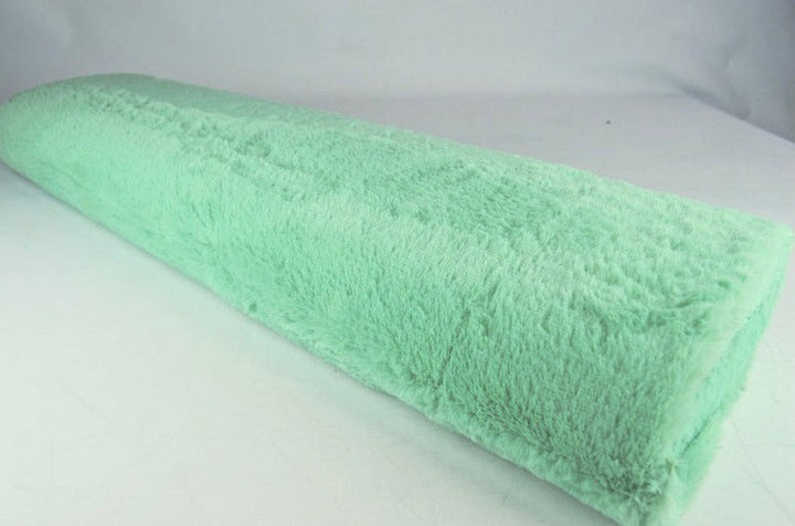 Mintgrön mjuk plysch – 10 mm lugg & tvärsgående stretch (bild 2 av 5)