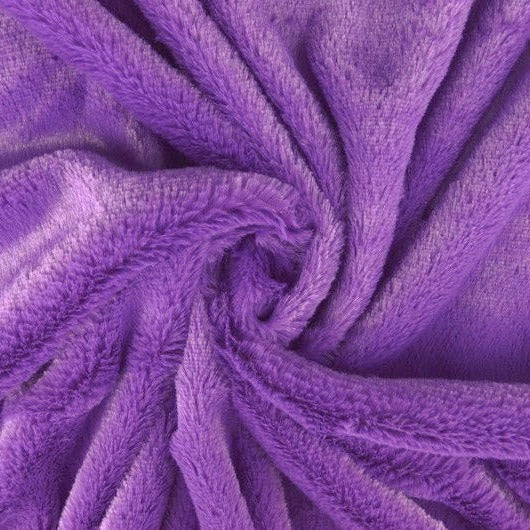 Lila mjuk plysch – 10 mm lugg & tvärsgående stretch (bild 1 av 5)