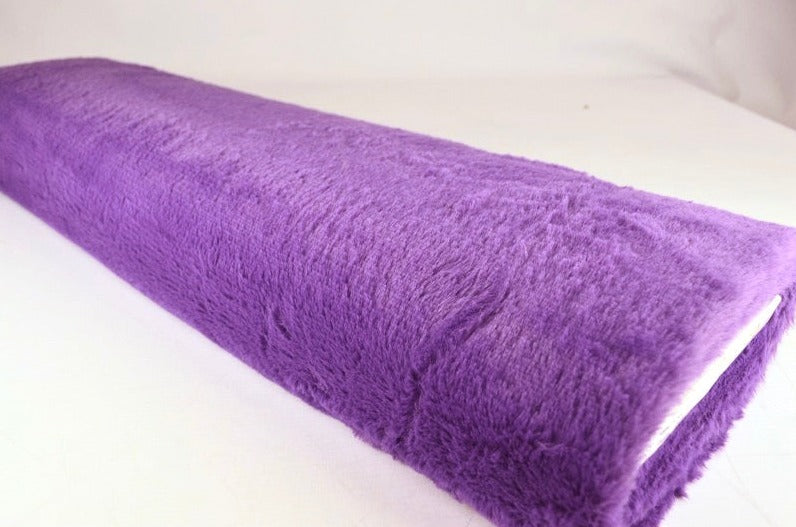 Lila mjuk plysch – 10 mm lugg & tvärsgående stretch (bild 2 av 5)