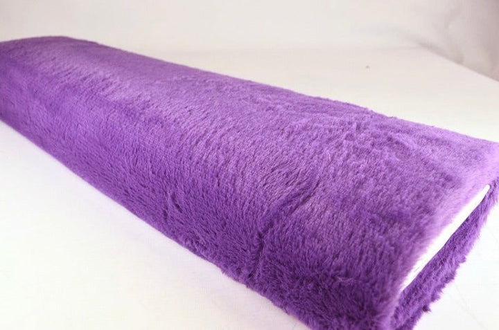 Lila mjuk plysch – 10 mm lugg & tvärsgående stretch (bild 2 av 5)