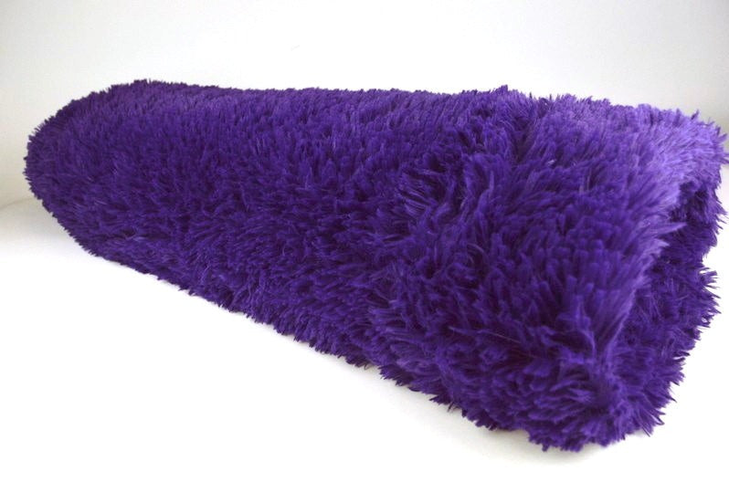 Indigo långhårig plysch – 30 mm lugg & tvärsgående stretch (bild 2 av 5)