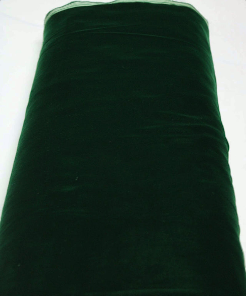 Mörkgrönt micro velour tyg (bild 3 av 3)