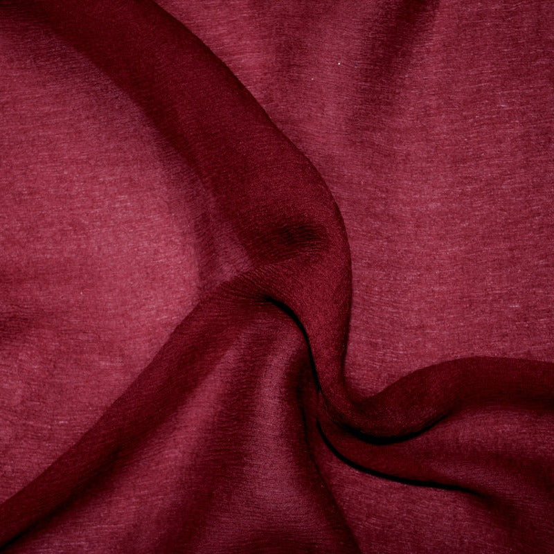 Bordeaux sidenchiffong – lätt, skirt chiffongtyg (bild 1 av 8)