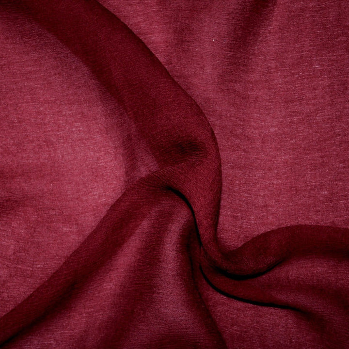 Bordeaux sidenchiffong – lätt, skirt chiffongtyg (bild 1 av 8)