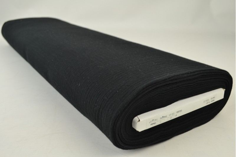 Svart double gauze musslin – mjuk & andningsbar (bild 2 av 7)