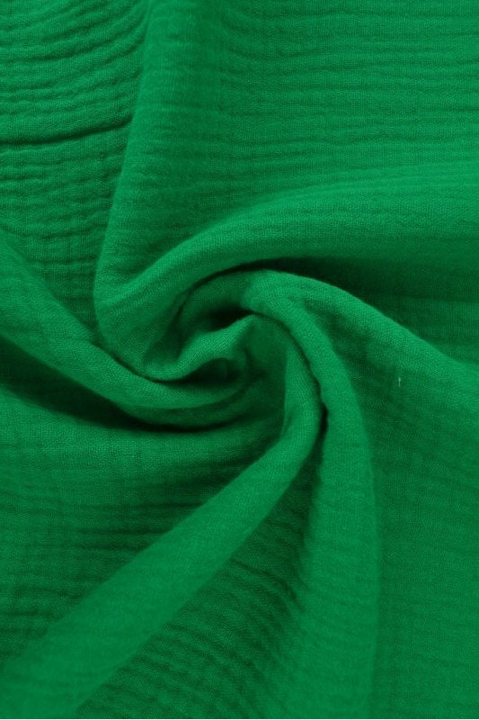 Grön double gauze musslin – mjuk & andningsbar (bild 1 av 5)