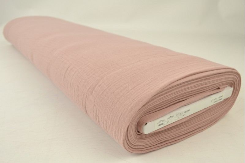 Vintage rosa double gauze musslin – mjuk & andningsbar (bild 2 av 5)