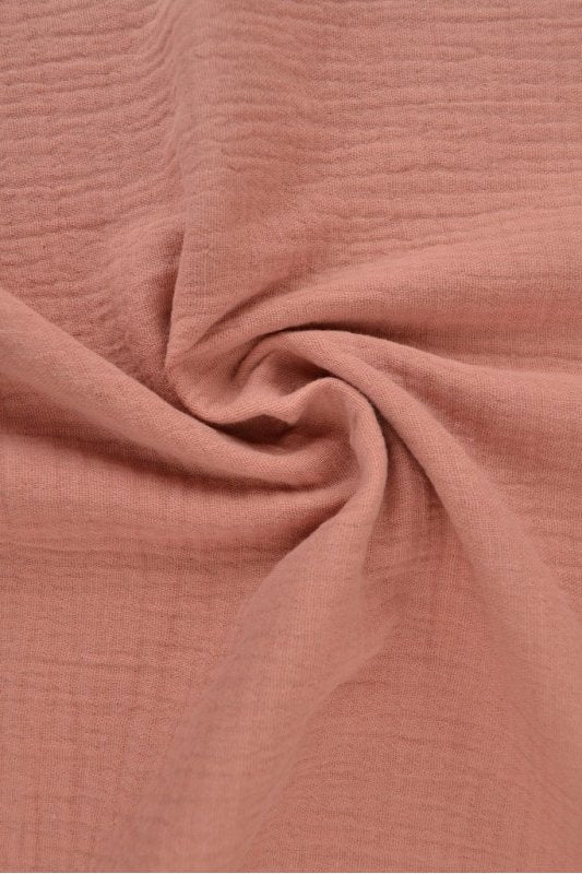 Vintage pink double gauze musslin – mjuk & andningsbar (bild 1 av 5)