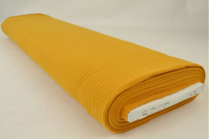 Senapsgul double gauze musslin – mjuk & andningsbar (bild 2 av 5)