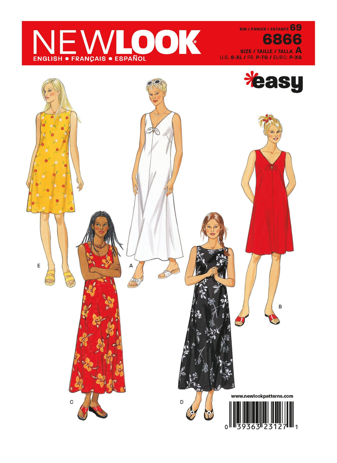 New look symönster till a-formad klänning i fem varianter (bild 1 av 4)
