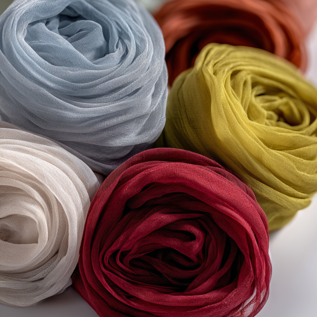 Bordeaux sidenchiffong – lätt, skirt chiffongtyg (bild 6 av 8)