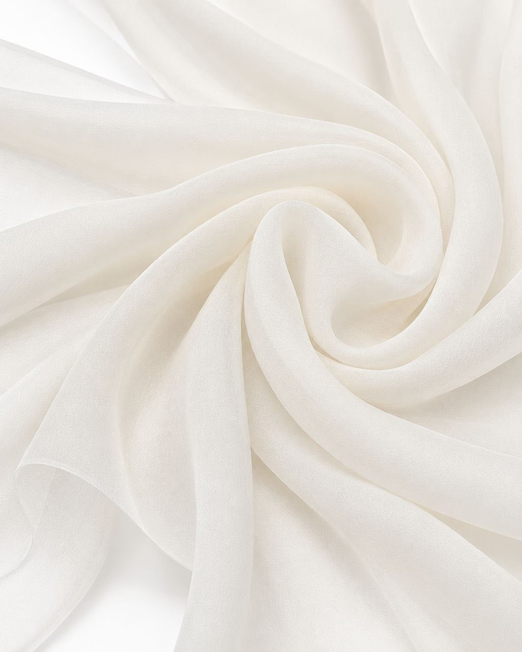 RÅVITT SIDENCHIFFONG – LÄTT, SKIRT CHIFFONGTYG - 140 CM BREDD
