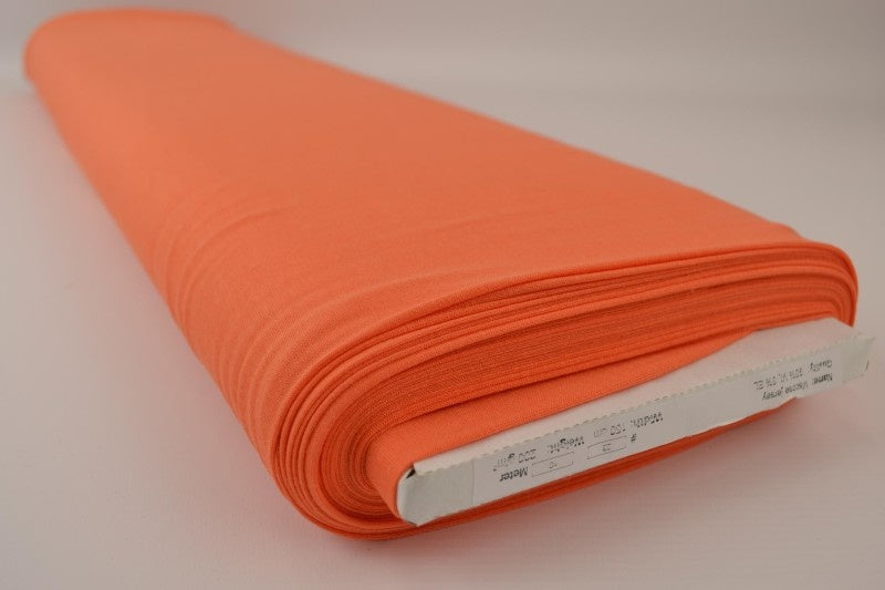 Mörk orange viskosjersey – mjuk, andningsbar & elastisk (bild 2 av 4)