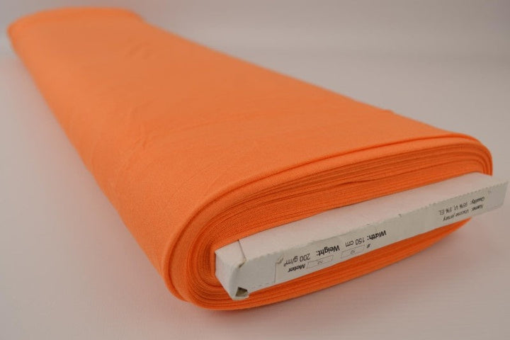 Orange viskosjersey – mjuk, andningsbar & elastisk (bild 2 av 4)