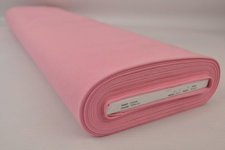 LJUSROSA BOMULLSCANVAS – TÄTT VÄVD 350 g/m², OEKO-TEX
