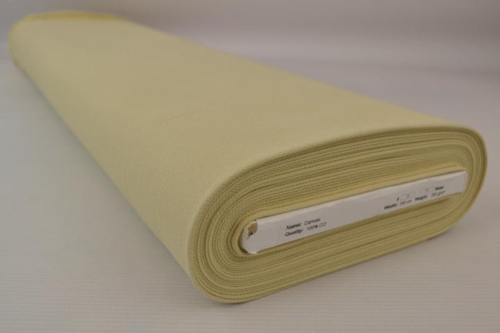 CHAMPAGNE BOMULLSCANVAS – TÄTT VÄVD 350 g/m², OEKO-TEX