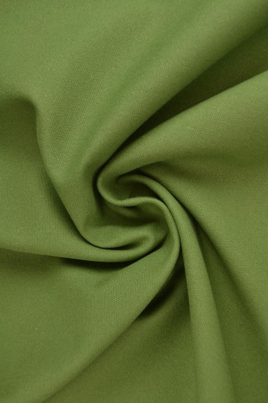 MOSSIG GRÖN BOMULLSCANVAS – TÄTT VÄVD 350 g/m², OEKO-TEX