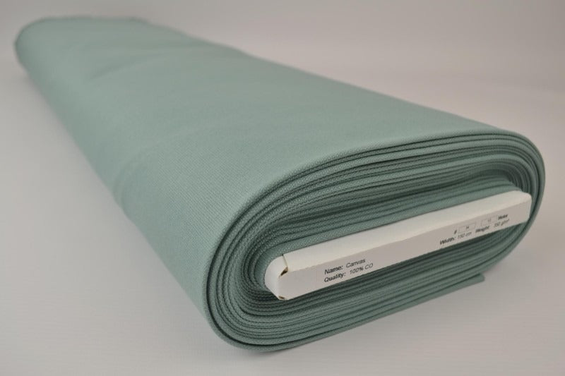 GAMMELGRÖN BOMULLSCANVAS – TÄTT VÄVD 350 g/m², OEKO-TEX