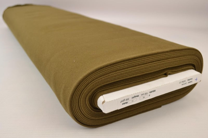 BRUN BOMULLSCANVAS – TÄTT VÄVD 350 g/m², OEKO-TEX
