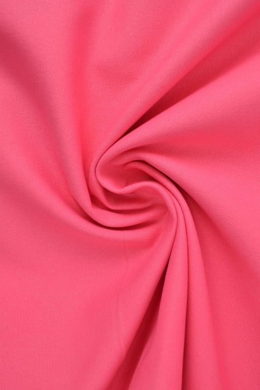 PINK BOMULLSCANVAS – TÄTT VÄVD 350 g/m², OEKO-TEX