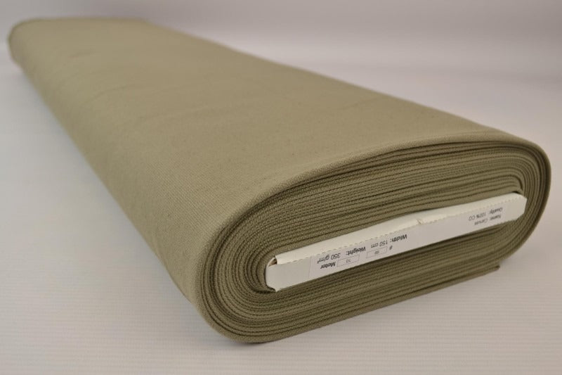 TAUPE BOMULLSCANVAS – TÄTT VÄVD 350 g/m², OEKO-TEX
