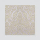 CHAMPAGNEFÄRGAD SATIN JACQUARD TYG MED BLOMSTERRANKOR