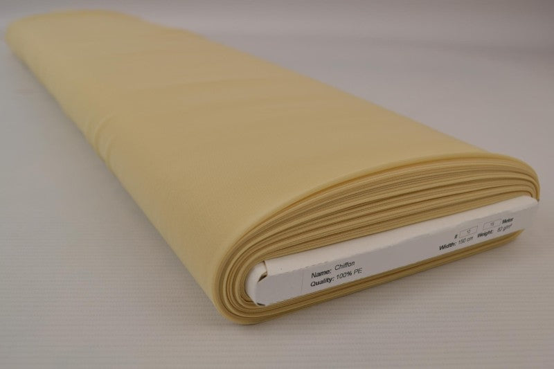 Beige chiffong – lätt, transparent & med vackert fall (bild 2 av 7)