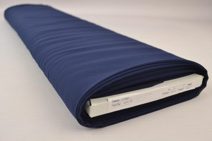 Navy chiffong – lätt, transparent & med vackert fall (bild 2 av 7)