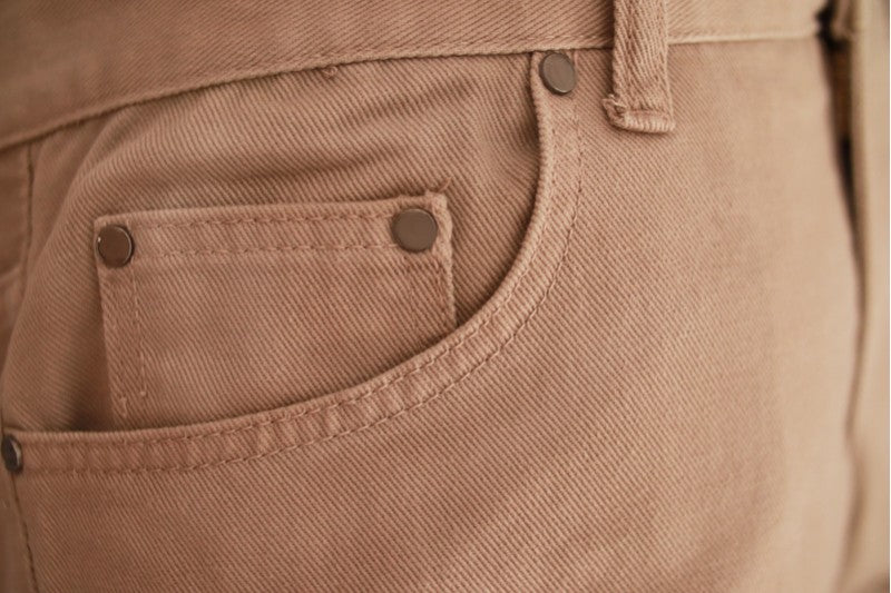 Svart bomullstwill med stretch – diagonal twill & formfast komfort (bild 6 av 7)