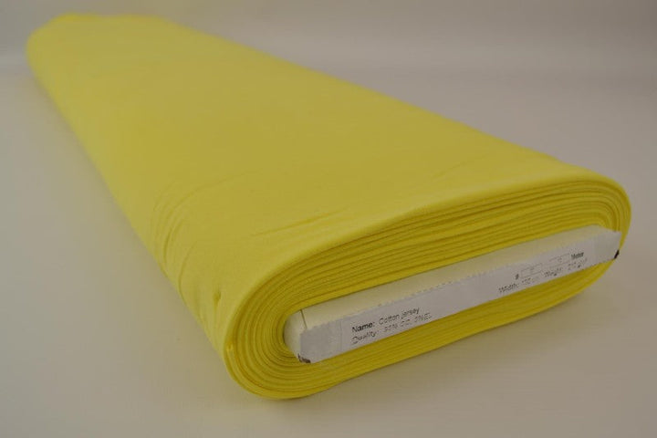 Gul bomullsjersey – naturlig, andningsbar & stretchig (bild 2 av 8)