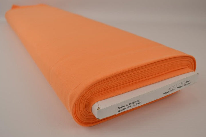 Orange bomullsjersey – naturlig, andningsbar & stretchig (bild 2 av 8)