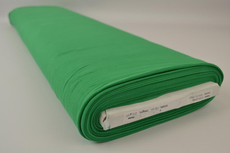 Grön bomullsjersey – naturlig, andningsbar & stretchig (bild 2 av 8)